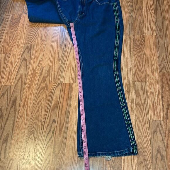Vintage 90’s Jordache Flare Branded Braid Jeans, cotton, 15/16 - Picture 4 of 9